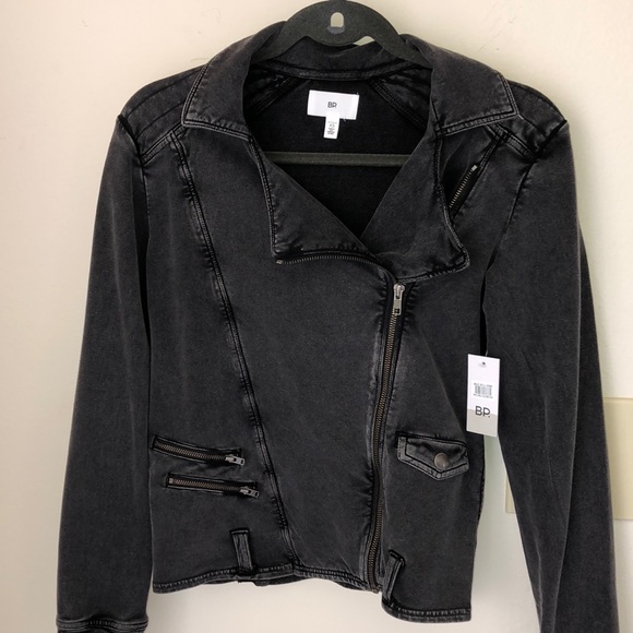 ❤️SOLD❤️Nordstrom BP Grey Wash Moto Jacket - Picture 8 of 8